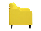 2-seater sofa, light yellow, 120 cm, fabric MQUO20616