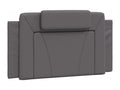 Grey faux leather headboard cushion 100 cm UPVJ86490