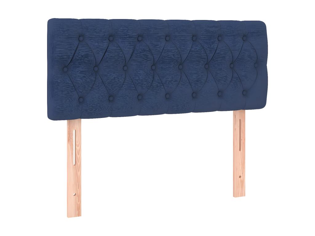 Blue Headboard 100x7x78/88 cm Fabric JBES32397