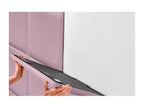 Boisona Upholstered Headboard in High-Quality Faux Leather, Boisona Interior Composed of Interchangeable Self-Adhesive Panels, Pink, 110 cm ZUKL20592