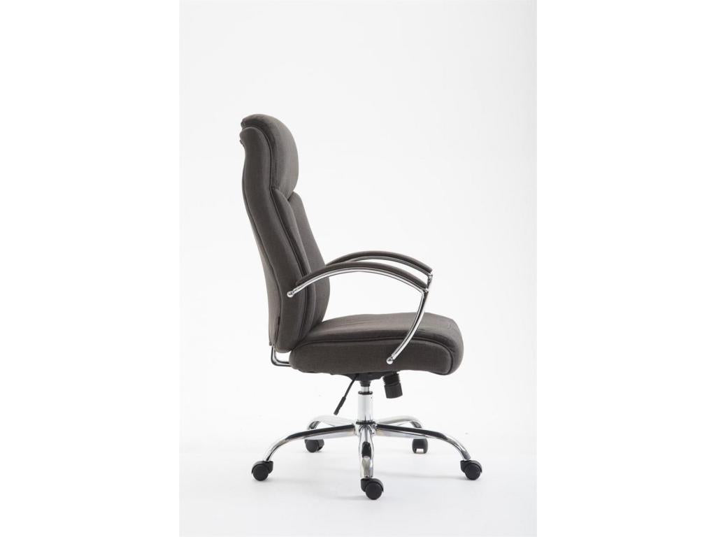 Office chair - Fabric / Chrome metal - Dark grey - Boisona TXLM99581
