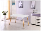 Boisona - Rectangular Scandinavian Style Table - White SVSI96191