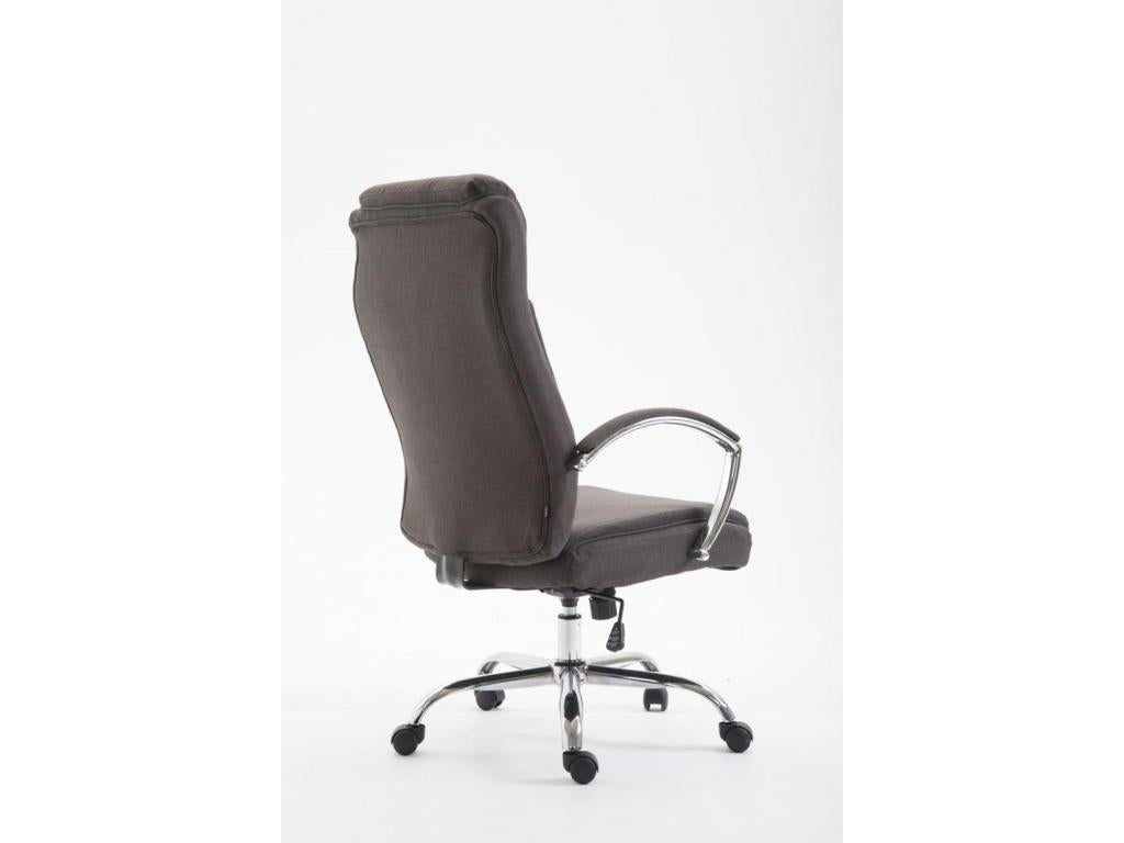 Office chair - Fabric / Chrome metal - Dark grey - Boisona TXLM99581