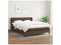 Boisona bed base with mattress, dark brown, 140x190 MKDF82986