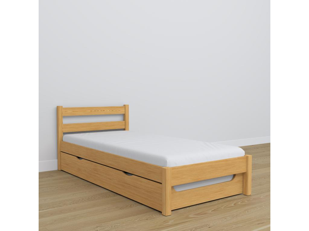 Wooden trundle bed N01 Natural Pine 80x200 JBHF15625