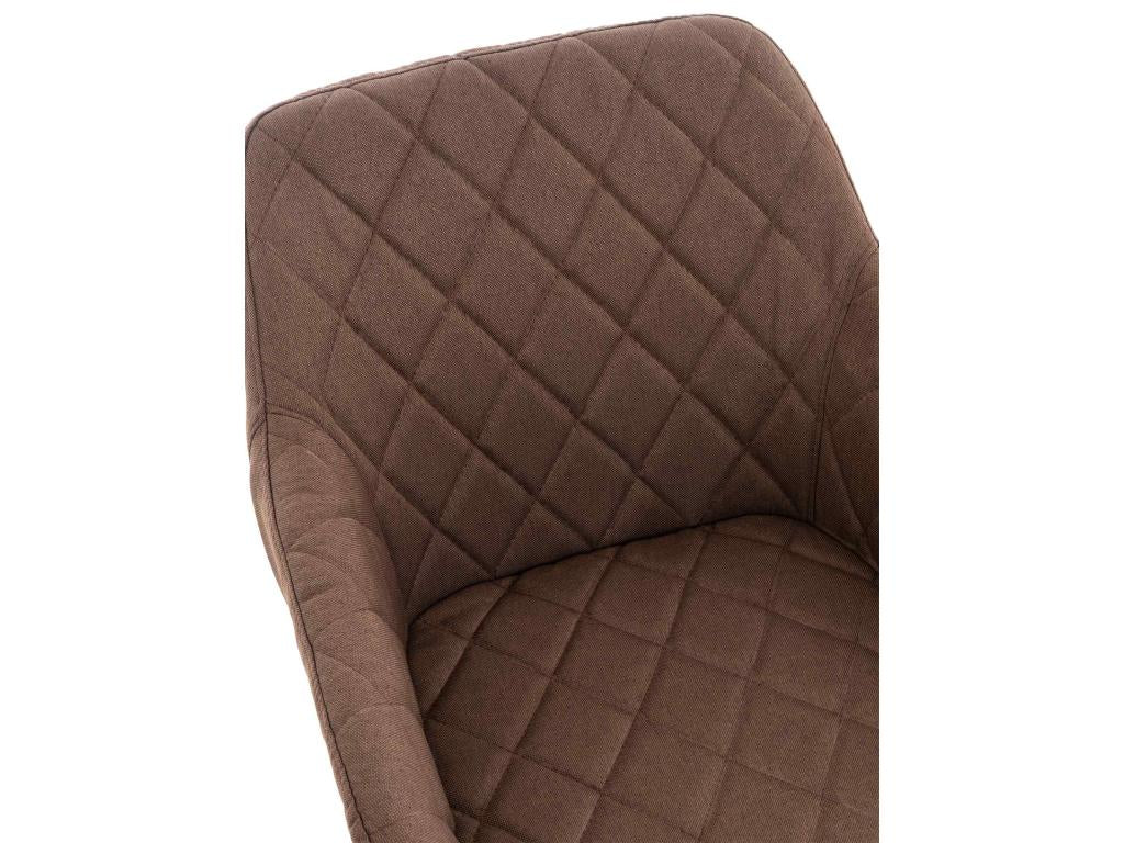 Gondola chair - Fabric / Metal - Brown - Lysvia HNCR34142