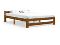 Honey brown bed Solid pine wood 140x200 2 BAVK27950