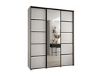 5-DOOR SLIDING WARDROBE 235.2/180/60 3 doors White/White/Black VQZE19235