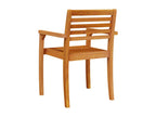 Boisona BBNS97328 Garden Chairs, Set of 2, 59x55x85 cm, Solid Wood