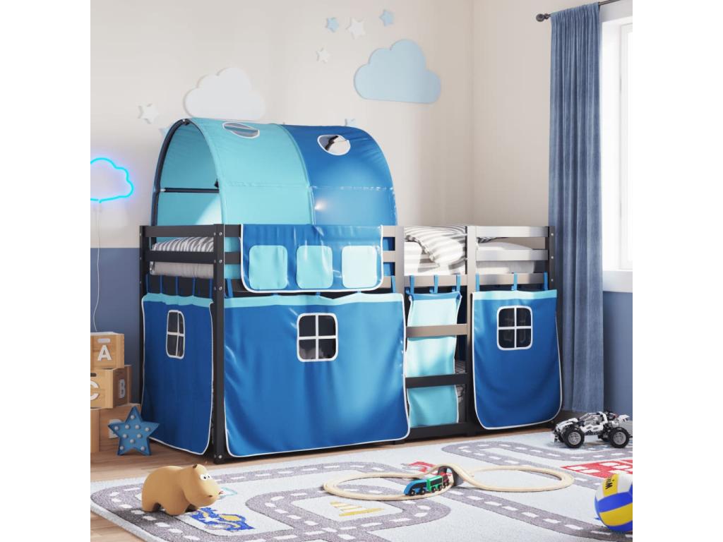 Bunk bed without mattress 90x190 cm solid pine wood QMVN67732