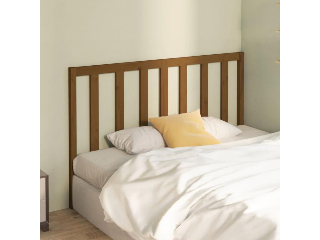 Honey Brown Headboard 156x4x100 cm Solid Pine Wood JKGH91855