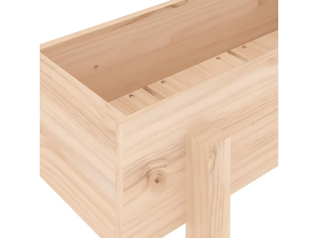 Raised garden bed 121x30x38 solid pine wood EUWE06917
