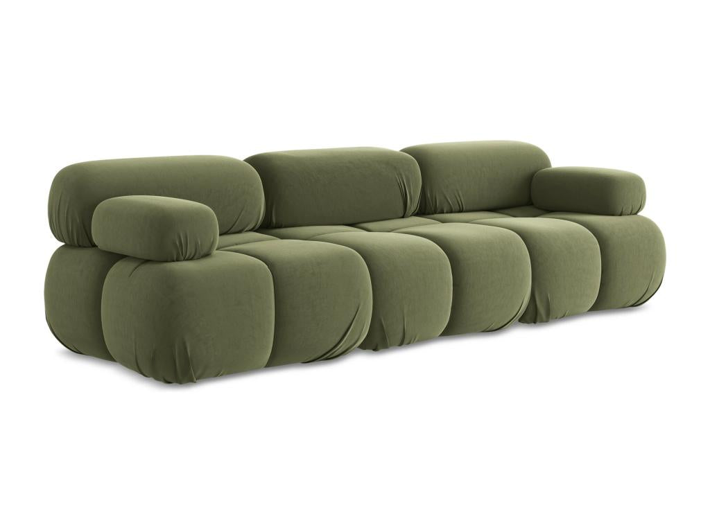 Modular 3-seater sofa in Boisona - olive - Boisona SUSD68252