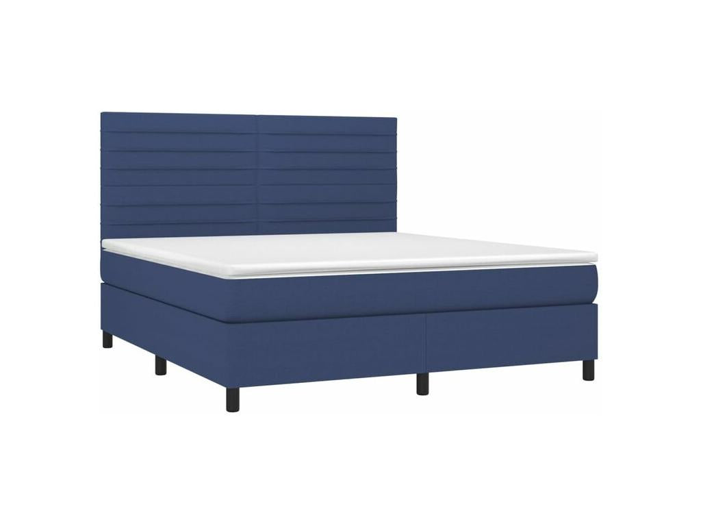 Boisona bed base with blue mattress 160x200 fabric LKFJ56790