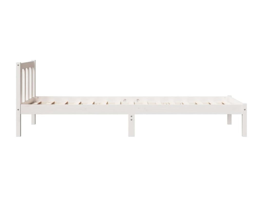 Extra long bed frame without mattress 80x210 cm solid pine wood TFVW19330