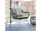 White rattan garden chair 65x76 AUDE94751