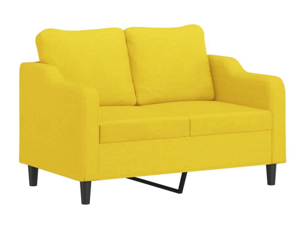 2-seater sofa, light yellow, 120 cm, fabric MQUO20616