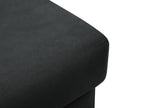 Boisona - Boisona pouf in dark grey velvet - 70x70x45cm DLUT49002