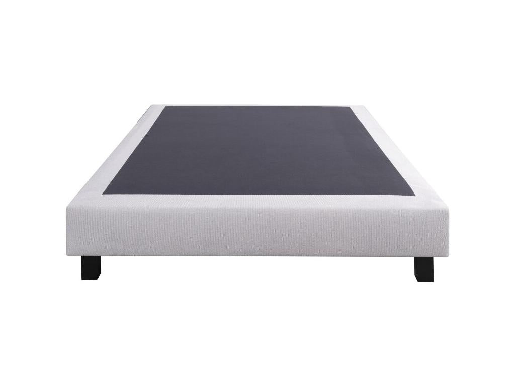 Set of 20cm grey bed base and 20cm Boisona mattress, high-density firm foam, summer/winter side, 160x200cm IBID29099