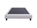 Set of 20cm grey bed base and 20cm Boisona mattress, high-density firm foam, summer/winter side, 160x200cm IBID29099