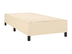 Boisona bed base with mattress and LED lighting, Cream, 100x200 cm, Fabric DOLI26473