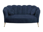 Boisona 151 Blue Sofa 155x83x78cm Upholstery Metal Legs XRNL03977