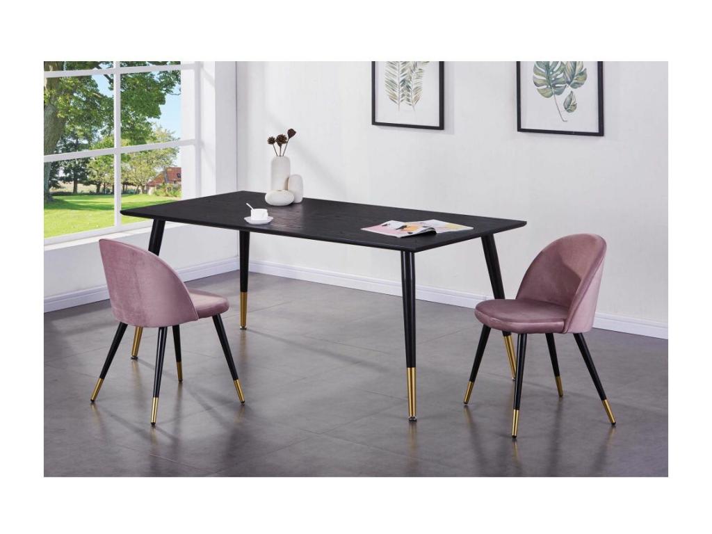 Boisona MDF and steel dining table 180x90 cm RSUU51052