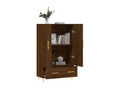 High sideboard in brown oak, 69.5x31x115 cm, engineered wood, AQRR78587