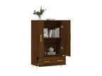 High sideboard in brown oak, 69.5x31x115 cm, engineered wood, AQRR78587