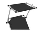 Black aluminum sun lounger/bath chair 186x58x25.5 cm 02 0012819 PQLX88718