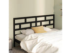 Black Headboard 186x4x100 cm Solid Pine Wood YVBC83258