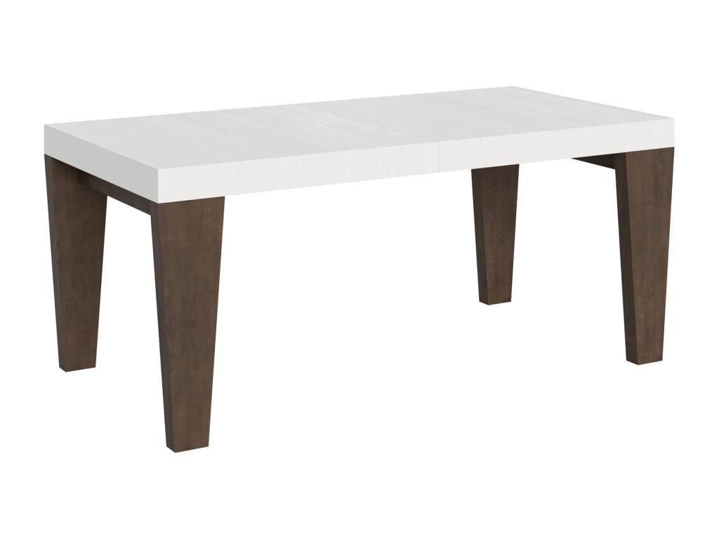 Extendable table 90x180/284 cm Boisona Mix White Ash top Walnut legs SLRS09958