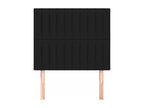 2-piece headboard set, black, 90x5x78/88 cm, fabric ADAR75319