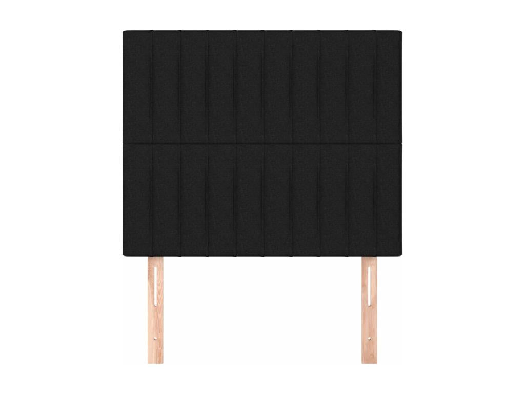2-piece headboard set, black, 90x5x78/88 cm, fabric ADAR75319