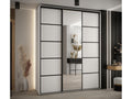 5-DOOR SLIDING WARDROBE 235.2/180/60 3 doors White/White/Black VQZE19235