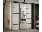5-DOOR SLIDING WARDROBE 235.2/180/60 3 doors White/White/Black VQZE19235