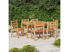 6-piece garden chairs, solid teak wood, DYCF98300