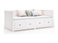 White Daybed 90x190 cm Solid Pine Wood VCMD40652