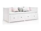 White Daybed 90x190 cm Solid Pine Wood VCMD40652