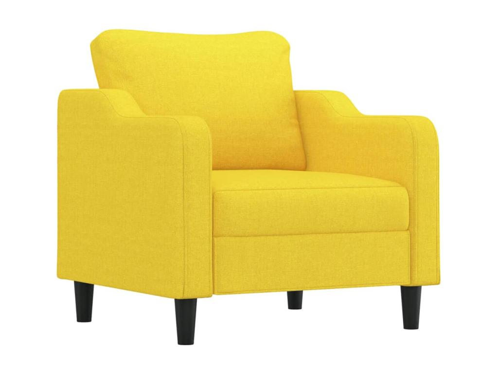 Light yellow armchair, 60 cm, fabric CNMU07363