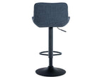 Set of 2 Bar Stools - Fabric / Metal - Blue - Boisona AXME25533