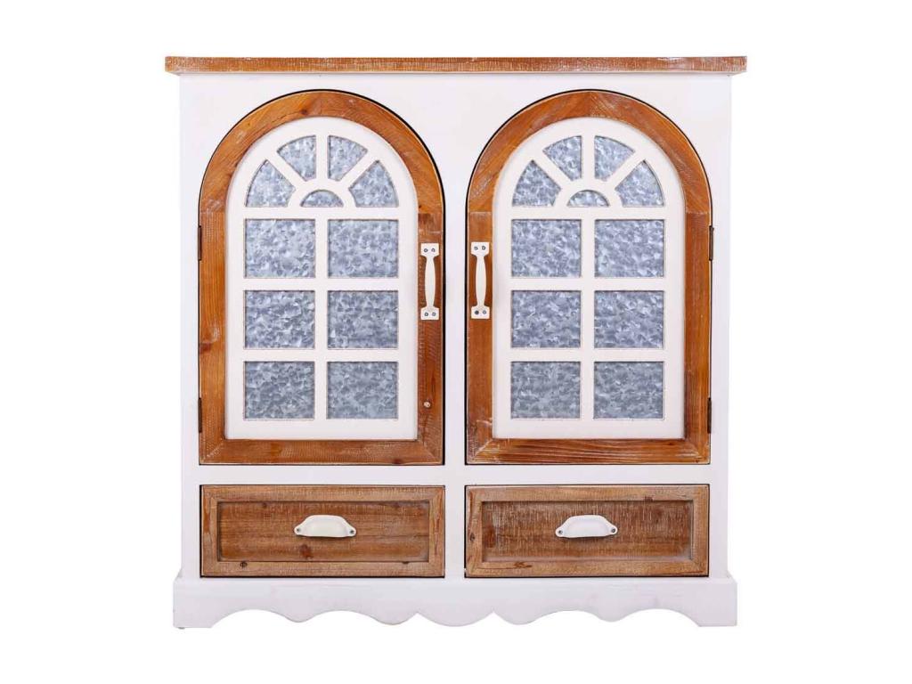 White wooden sideboard 90x35x90h LDJH40684