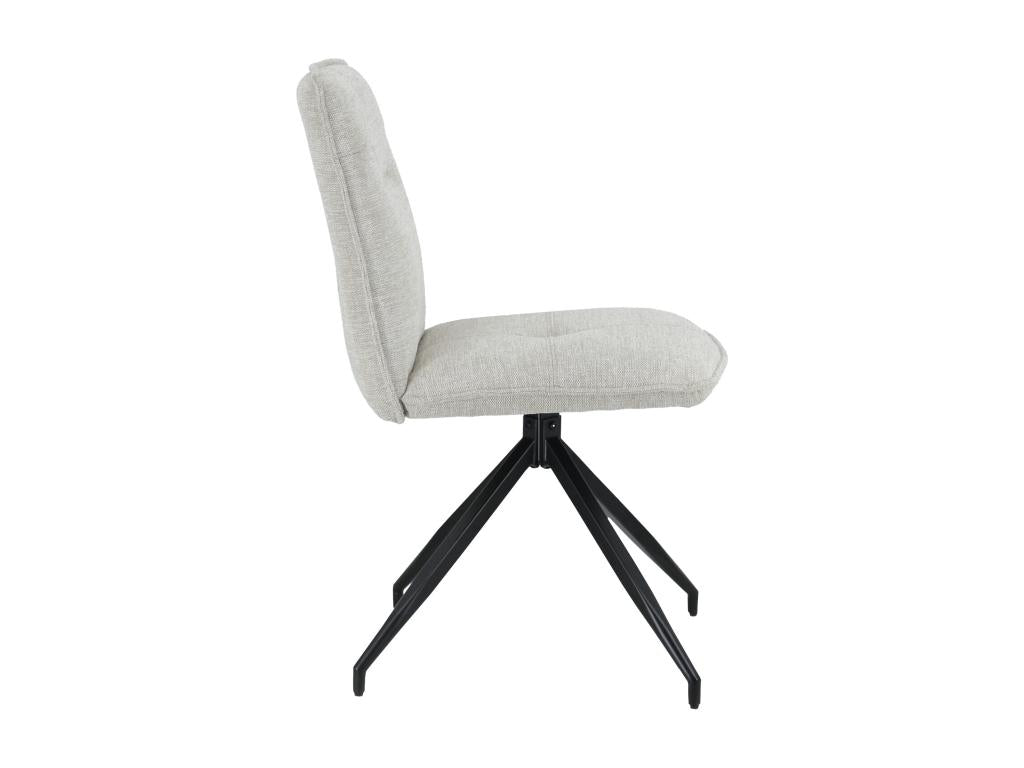 Set of 2 beige fabric chairs - Boisona XKWH47017