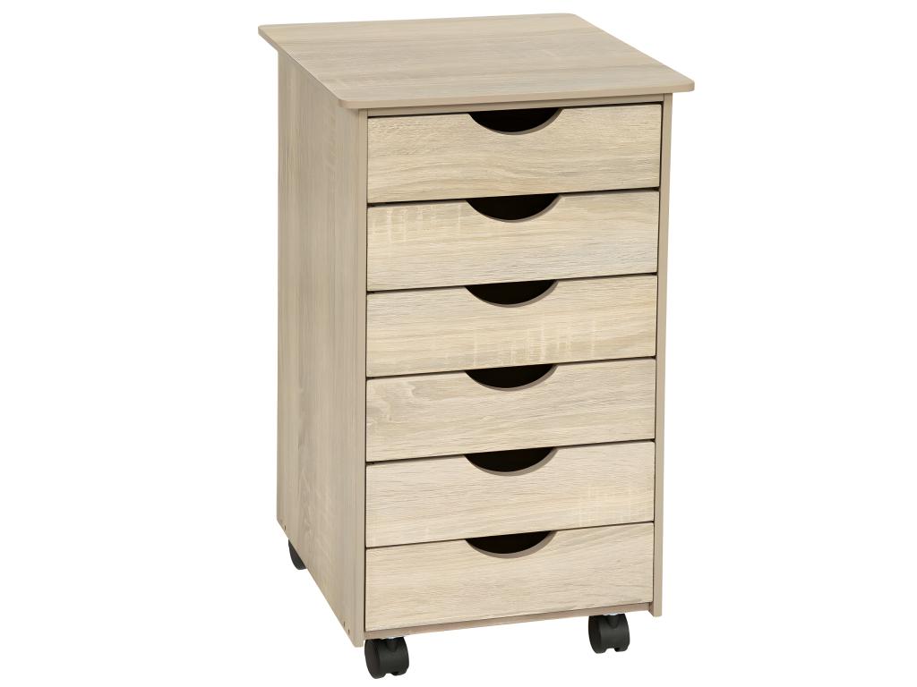 Beige wooden office cabinet 36x40x65 cm 0508103 OEZV65268