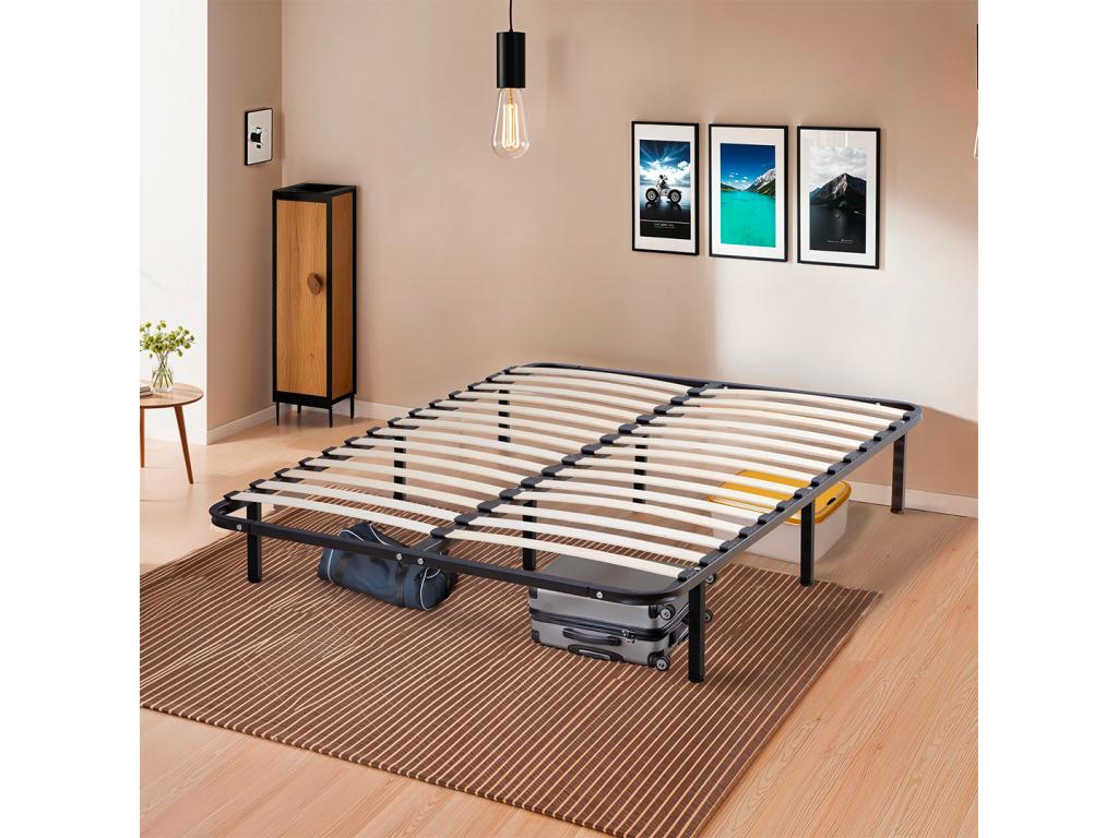 Boisona - Boisona metal bed base 90x200 cm - Black - Delivered in Boisona MJSA10923