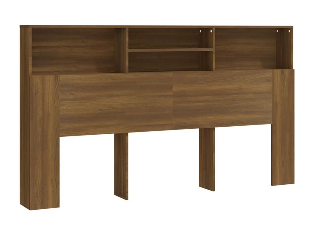 Brown Oak Headboard Wardrobe 180x19x103.5 cm YIHH46895