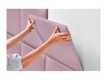 Boisona Upholstered Headboard in High-Quality Faux Leather, Boisona Interior Composed of Interchangeable Self-Adhesive Panels, Pink, 110 cm ZUKL20592