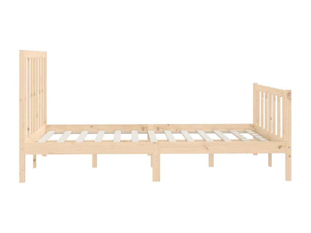 Bed frame without mattress 140x200 cm solid wood XEUZ46800