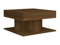 Coffee table, brown oak, 57x57x30 cm, engineered wood, PGFO92980