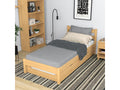 Wooden trundle bed N01 Natural Pine 80x200 JBHF15625